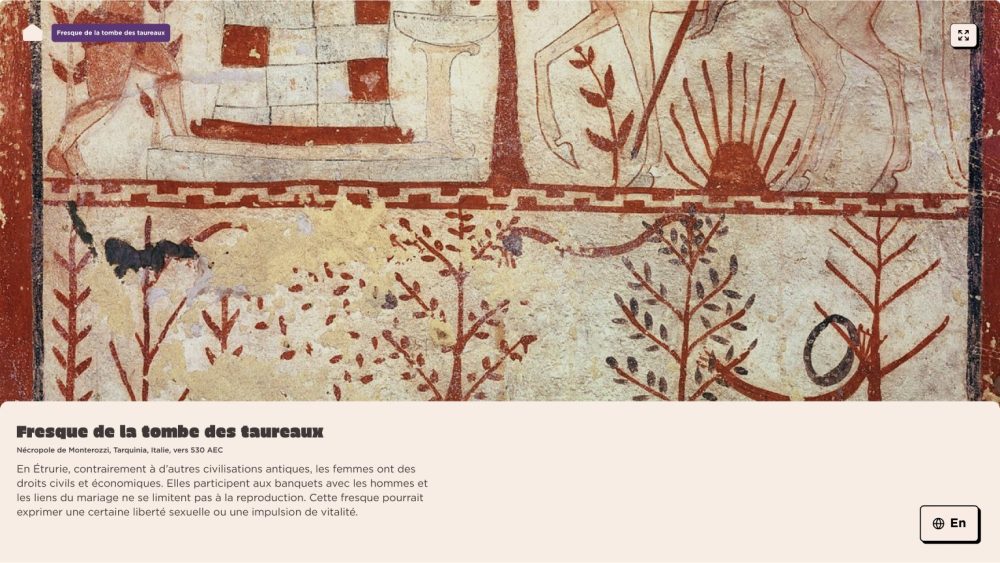 Borne Kamasutra : fiche de la Fresque de la tombe des taureaux