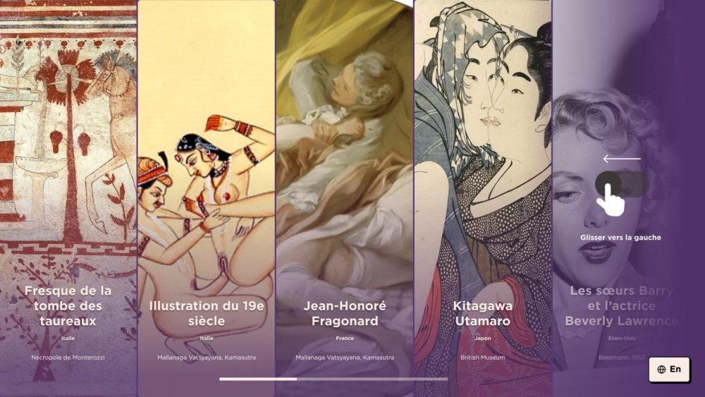 Borne Kamasutra : carrousel des œuvres et objets de la collection