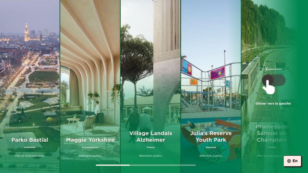Borne des maquettes urbaines : carrousel des lieux