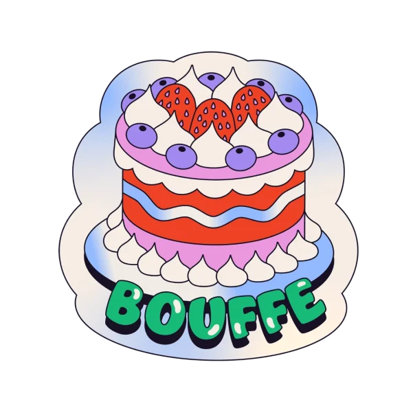 Mot-sticker « Bouffe » du nuage de mots