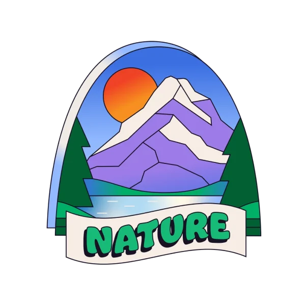 Mot-sticker « Nature » du nuage de mots