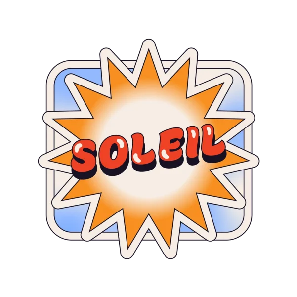 Mot-sticker « Soleil » du nuage de mots